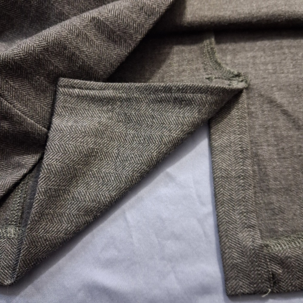 Noir Womens Sheath Dress Sz M Gray Herringbone 3/4 Sleeve Poly/Viscose Spandex - Picture 10 of 16